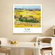 Yihuanyu Van Gogh Harvest Mural Oil Painting Style Living Room Decoration Painting Monet Famous Painting Modern Simple Sofa Background Wall Hanging Painting