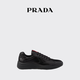 PRADA/Prada Gift Men's Prada Americas Cup Nappa Sheep Leather Sneakers Black 39 (5)