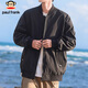 Paul Frank Jacket Men's Autumn and Winter Trendy Loose Jacket Men's American Flying Casual Workwear Men's Black XL
