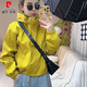 皮尔卡丹（pierre cardin）欧货休闲双拉链连帽夹棉冲锋衣女2025春秋新款百搭长袖夹克外套女 白色 M 85-115斤