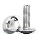 Tianzhuo Hardware 304 stainless steel cross large flat head screws umbrella machine screws mushroom head bolts round head M2M3M4M5M6M8 M5*6-50 only 304