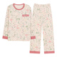 Pajamas Zhaolu Chaoshan Jieyang pour les femmes au printemps et à l'automne avec des coussinets poitrine de style chinois intégrés costume à manches longues pour femmes Cotton Summer Chinese Home Clothing Y13362 M (recommandé 75/95jin [Jin équivaut à 0,5 kg]))