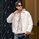 
Mr.BuMrBuBu Mr. Light and Loose Sweatshirt Men Outdoor Functional Style Contrast Color Hooded Long Sleeve KT15690 Oat Gray M 170/