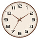 Made in Tokyo, Muyu series wall clock large scale clock wall clock living room 2025 new electronic 35cm mocha brown