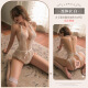 
New sexy deep V shameful penis onesie without temptation sexy underwear pajamas women white onesie (sold socks) + 6625 suspender skirt nightgown 165(L) Recommended weight 120-160Jin [Jin equals 0.5 kg]