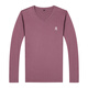 
Mengtejiao middle-aged men's long-sleeved T-shirt pure cotton top spring and autumn V-neck business casual bottoming shirt daddy suit white L 170/(recommended 12013c