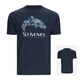 SIMMS summer round neck T-shirt short-sleeved cultural shirt Luye fishing clothes fly outdoor casual tops American 24 models 14101 Gray S (size is too big and two sizes)