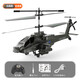 Apache ferngesteuertes Flugzeug 2,4G hochwertig simulierte Kampfflugzeuge Flugzeug-Kinderspielzeug für Grundschüler im Alter von 8 bis 10 APache Helicopter-Military Green Green Drei-Batterie-Paket [30 Minuten Akkulaufzeit]