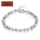 Centennial Baojinxiang platinum cat's eye bracelet for women, authentic PT950 platinum round bead carving bracelet for men, fashionable and atmospheric bracelet, 20+1.5cm, about 6mm, weight 11-11.2 grams