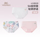 YEEHOO full fabric 5A antibacterial children's underwear without clip PP comfortable girls' triangle underwear Huaer Princess 150