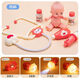 Yu senyi Kinderkinder Little Doctor Girl Toy Set Medicine Box Stethoskop -Injektion als Krankenschwester spielen Boy Baby New Powder 42 Stücke [Upgrade Version] mit Puppenbett