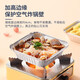 Special paper for rice air fryer, tinfoil tray box for fryer, special tinfoil paper for fryer, high temperature resistant barbecue baking pan, baking oil-absorbing paper, 20 pieces thickened tinfoil lunch box, 5-8L fryer