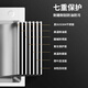 Songpai Japanische Küchenspüle 304 Edelstahlspüle Doppelmodifizierte große einkeilige Spülenbeckenbecken unter der Theke Basin Spülmaschine linker Abflussbehälter + gebogener Wasserhahn 680*450 mm