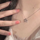 Jumping star necklace female ins niche design high-end student accessories clavicle chain necklace 2025 new fashion silver