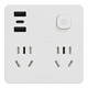 Schneider Electric Type 86 conversion plug/socket/conversion socket one to four conversion plug 4-bit master control + USB