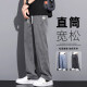 真维斯（JEANSWEST）莱赛尔天丝休闲裤男宽松直筒2025春季新款夏季冰丝薄款阔腿长裤子 1048蓝色 【天丝薄款】 L 【115-135斤】
