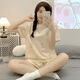 GTYUWVG睡衣女夏天短袖卡通可爱兔子2025年春夏季韩版圆领家居服套装 1047小狗 M  建议体重75-95斤
