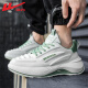 Warrior Shoes Official para hombres Summer Breathable Cashor Running Zapatos Cómodos Deportes para hombres Men White and Green 42