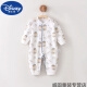 迪士尼（Disney）婴儿连体衣春秋棉质无骨宝宝哈衣长袖爬服幼童包屁衣新生儿衣服 13583【建议室内20-27℃】 80cm 80（建议9-12月17-20斤）