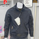Pierre Cardin high-end spring and autumn new style 2025 men's stand-up collar jacket three-proof fashion casual youth outdoor jacket black three-proof jacket 2XL 145-160Jin Jin equals 0.5 kg
