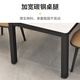 Fanshe dining table and chair combination simple and light luxury glass slate pattern small apartment home restaurant rectangular dining table