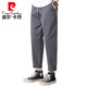 
Pierre cardin casual pants men's spring and autumn thin loose 2025 summer nine-point men's pants sweatpants straight pants men's FR9904 khaki gray [ice silk] thin S