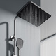 Jomow Smart Shower Set complet Ensemble complet de corps en cuivre Affichage numérique Température constante avec des touches de piano à la maison Ambie Ambie