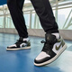 Jordan休闲鞋男子AJ 1乔丹JORDAN 1运动鞋553558-092黑白绿42.5