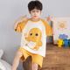 Langsha Children's Pyjamas Jungen Sommer kurzärmelig dünne Baumwoll-Hauskleidung Jungen mittleren und großer Kinder im Sommer Student Anzug LT695 165 empfohlen 160-165 cm/95-115jin [Jin gleich 0,5 kg]