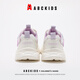 ABC Niños para niños Zapatos Campus Estudiantes Girls Lindo Decoración de flores Princesa Zapatos casuales 2025 Primavera Nuevos zapatos deportivos transpirables Blanco/morado 31 Adecuado para el pie de aproximadamente 18.9 cm
