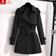 Pierre Cardin Windbreaker Veste pour les femmes 2025 automne et hiver Nouveau petit manteau haut de gamme de femmes haut de gamme de style britannique de style britannique [doublure à double couche] * 753 régulier S
