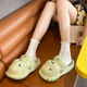 G.DUCKKIDS little yellow duck cute milk dragon hole shoes for women in summer new style home anti-slip anti-odor thick sole wear children's shit yellow 24 25 (23-24 feet recommended)