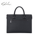 SATCHI briefcase business casual genuine leather multi-compartment styling simple first layer cowhide men's bag can hold 13-inch computer black 14-inch