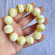 Junbu Beeswax Bracelet White Honey Melaleuca Snow Monster Pattern Men's Bracelet Women's Russian Material Chicken Fat Yellow Single Circle Buddha Bead Gift 12mm Melaleuca Snow (17 pieces, about 18 grams)