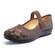 Qiyuemang Beijing zapatos de tela viejos zapatos de mujer Oficiales 2025 Nuevo primavera y otoño Boca poco profunda Madre elástica zapatos individuales 7170-17 Brown H 35 Women's Style x Tamaño estándar