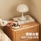 Original elements solid wood bedside table Nordic oak bedside storage cabinet bedroom simple storage cabinet A3026 bedside table-400*300*450mm