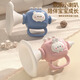 Huston Baby 0-1 ans Toys 2 Early Education 3 Toddler Petit Girl Baby Children Gift 6 mois 7-8 12 semaines mignonnes Lapin Trumpette - Blue calme + tambour de bague à main