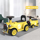 
MPPMCK children's electric train can take adult parent-child remote control electric car for boys and girls double baby toys baby stroller top-equipped white 12V dual drive 2 carriage full functions