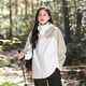 
Tuoluzer outdoor jacket for women three-in-one windproof waterproof jacket for men in autumn and winter couples hiking suit breathable and warm men women's gray-purple-fleece liner S