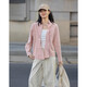 Demana dry rose spring youthful pure cotton lapel shirt loose and comfortable hidden meat denim shirt women's top