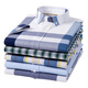 LAXSESU SOMMER SOMME SELLEVE HIMERE HIMEREN Oxford Sleeve Business Casual Young und atmungsaktives, dünnes Plaidhemd D-702: Kurzarmstil 38
