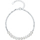 Saturday blessing broken silver pearl bracelet birthday gift for women X0713410 4.5-5mm 16+3cm