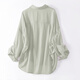 
Cypress long-sleeved shirt 2025 autumn new women's fashion thin single-breasted lapel loose shirt