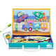 Ropa magnética infantil Cambio de juego Pegatizas magnéticas para niños y niñas Pegatinas de 3 a 6 años juguetes Kindergarten 5 Transporte Pinpinle