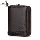 Bolsa de tarjeta de cuero genuina de canguro para los hombres Certificado de tarjeta multi-tarjetas antidemagnetización Anti-thtt Clip Licencia de conducir de gran capacidad Caja de tarjeta de conducir pequeña Integrada Posición de 20 tarjetas JD