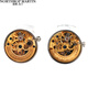 
North Martin 25 spring and summer high-end light luxury style cufflinks for men luxury French shirt cuffs retro style mechanical sleeve hoop gift