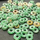 Moqianxue myanmar Jade Yang Green Серьги пончики ic