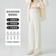 JOYNCLEON Maternity Pants Spring and Autumn Outerwear Pants Pregnancy Wide Leg Pants Non-Stretching Maternity Wear Off-White XL Jyk177969