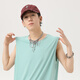 Miniso (MINISO) ice silk vest men 2025 new sun protection and breathable men's sports fitness sleeveless vest T-shirt White L