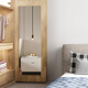 Anya dressing mirror, bathroom mirror, wall-mounted full-body mirror, bedroom living room fitting mirror, household 30*30 right-angle four-piece set